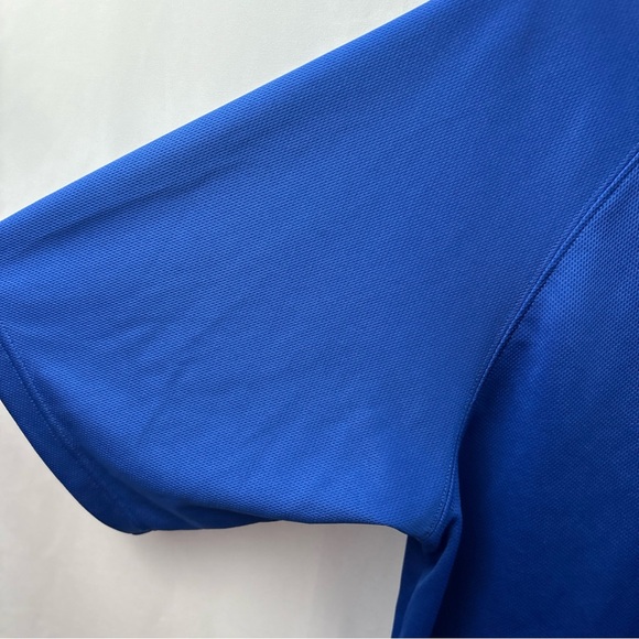 US Air Force Polo Shirt Medium Blue White Gray Logo Military Pilot Golf Mens - Picture 5 of 8